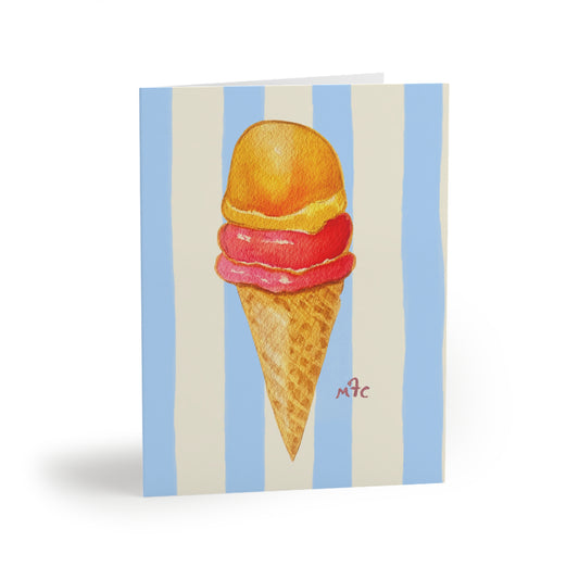 Ice Cream Cone Greeting Cards — Blank Note Cards (8/16/24)