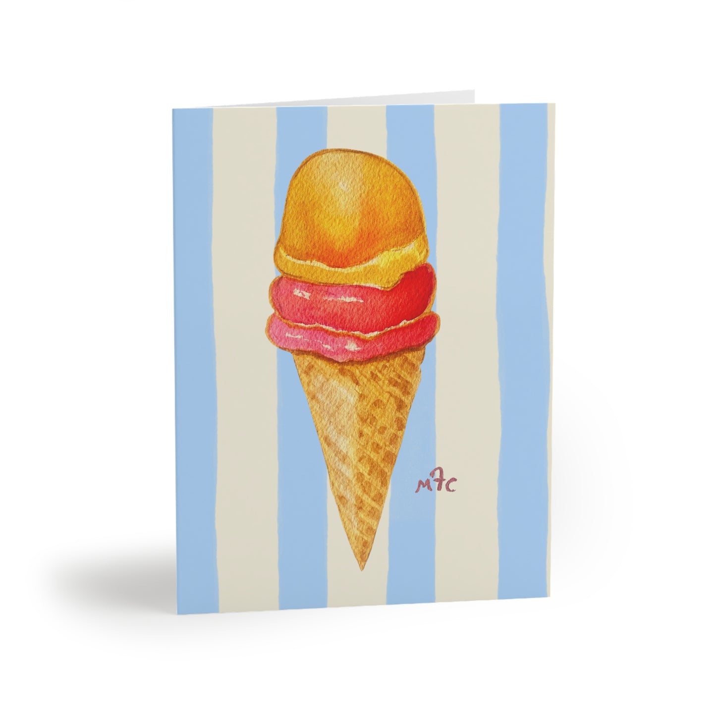 Ice Cream Cone Greeting Cards — Blank Note Cards (8/16/24)