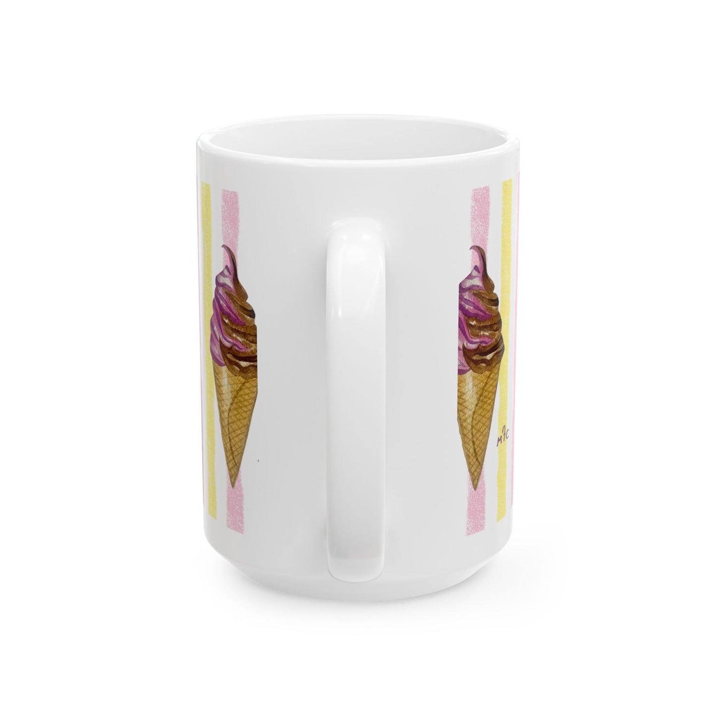 Whimsical Sweet Dreams Ice Cream Lovers Ceramic Coffee Mug - Perfect for Ice Cream Lovers, Gift for Christmas and Birthdays, Summer Vibes, Cute Kitchen Decor, Fun for Parties (11oz, 15oz)