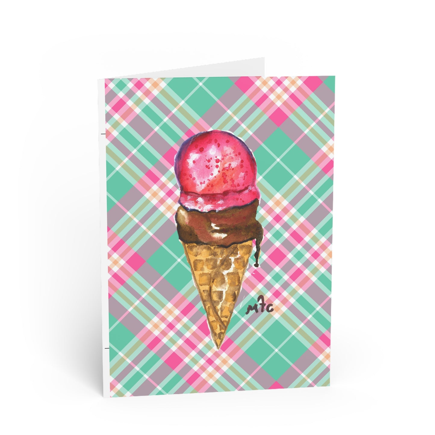 Good To The Last Drip Ice Cream Lovers Ice Cream Cone Greeting Card - Ice Cream Greeting Cards | Sweet Summer Notes, Birthday Wishes, Thank You Cards, Winter Celebrations, Fun Invitations