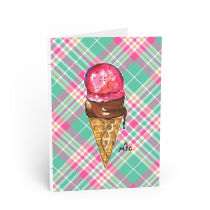 Good To The Last Drip Ice Cream Lovers Ice Cream Cone Greeting Card - Ice Cream Greeting Cards | Sweet Summer Notes, Birthday Wishes, Thank You Cards, Winter Celebrations, Fun Invitations