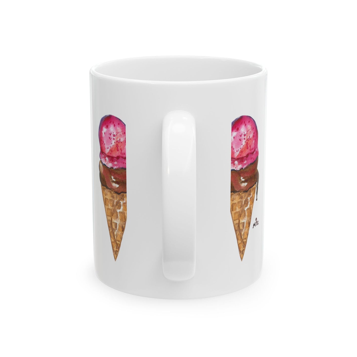 Good To The Last Drip Ice Cream Lovers Ceramic Coffee Mug - Perfect for Ice Cream Lovers, Gift for Christmas and Birthdays, Summer Vibes, Cute Kitchen Decor, Fun for Parties (11oz, 15 oz)