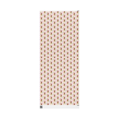 Vintage-Style Ice Cream Cone Christmas Wrapping Paper