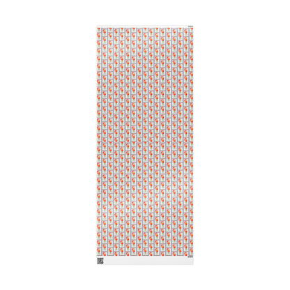 Santa's Ice Cream Cone Christmas Wrapping Paper