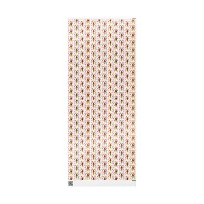 Vintage-Style Ice Cream Cone Christmas Wrapping Paper