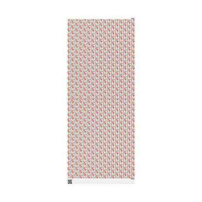 Santa's Ice Cream Cone Christmas Wrapping Paper